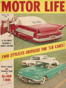 MOTOR LIFE 1958 MAR - NEW T-BIRD, WINDSOR & CONTINENTAL MARK III TESTED*